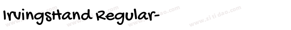 IrvingsHand Regular字体转换